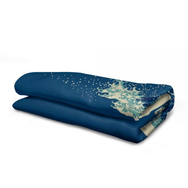 Fala kwiatów wielka fala katsushika niebieski ręcznik towel cacofonia miilano ręcznik szybkoschnący kocyk plażowy fullprint