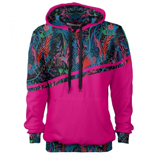 Sporty colorful hoodie
